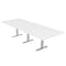 Skutchi Designs 45 in W, 144 in L, 29 in H, Engineered Wood Top, White HAR-REC-48x143-T-XD09 - alternate 1
